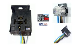 ARNES RELEVADOR 5 TERMINALES REFORZADO UNIVERSAL MARCA BOSCH MATERIAL BAQUELITA ENPALMABLE Y CON OREJA PARA ATORNILLAR CON CALIB