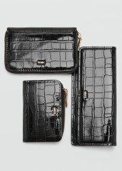 Billetera efecto cocodrilo