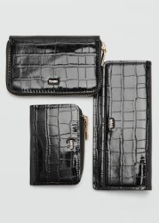 Billetera efecto cocodrilo