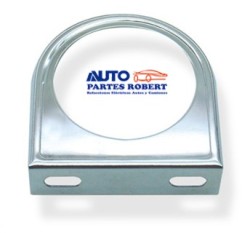 BASE DE AMPERIMETRO UNIVERSAL SENCILLA CROMADA OEM.