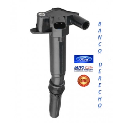 BOBINA FORD F150 2010-2014 F250 2011-2017 F350 2011-2016 MOTOR 6.2L SUPER DUTY 2 TERMINALES NOTA : BANCO DERECHO OEM. UF631 IC40