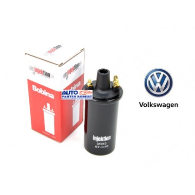 BOBINA VW HUMEDA USO ENCENDIDO ELECTRONICO COMBI 1800 CARIBE ATLANTIC SEDAN ENTRADA CON PISTON O TORNILLO TIPO BUJIA CHICA OEM.