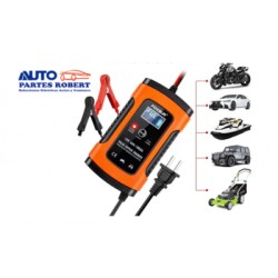 CARGADOR DE BATERIA FOX SUR NARANJA 4 AH 100AH FUNCIONA COMO MANTENEDOR Y CARGADOR INTELIGENTE 12AH 2.5 HORAS 20AH - 5 HORAS 40A