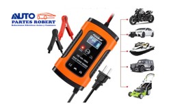 CARGADOR DE BATERIA FOX SUR NARANJA 4 AH 100AH FUNCIONA COMO MANTENEDOR Y CARGADOR INTELIGENTE 12AH 2.5 HORAS 20AH - 5 HORAS 40A