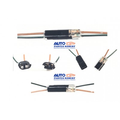CONECTOR RAPIDO 2 VIAS REFORZADO TERMINAL DIY RESISTE ASTA 36 VOLTS OEM.