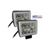 FAROS LED RECTANGULAR MOTOCICLETA CONTORNO BLANCO JUEGO 2 PIEZAS OEM. FALM30W
