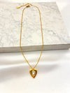 Collar Corazon Gota Acero