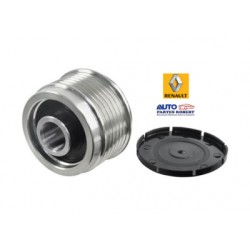 POLEA ALTERNADOR TRAFIC RENAULT 6 RANURAS CON SISTEMA DE CLUCH OEM. 7700426849