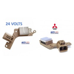 REGULADOR ALTERNADOR CATERPILLAR SISTEMA MITSUBISHI 24 VOLTS 2 TERMINALES EQUIPO PESADO OEM. IM843 VRH2009-77 A866X26970 A866X26