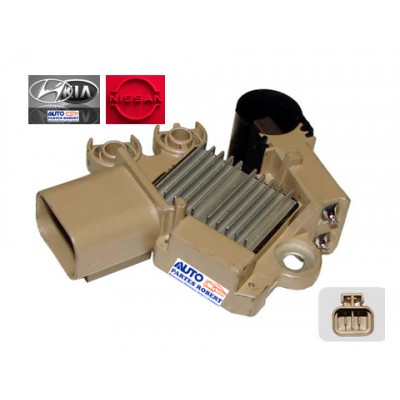 REGULADOR ALTERNADOR GRAN I10 HYUNDAI KIA NISSAN QUEST 2004-2009 ALTIMA 2002-2006 MAXIMA 2004-2008 SITEMA VALEO 2 TERMINALES OEM