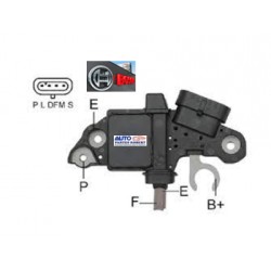 REGULADOR ALTERNADOR SILVERADO CHEVROLET SISTEMA BOSCH TIPO VAMPIRO 4 TERMINALES 12 VOLTS OEM. F 00M 145 330