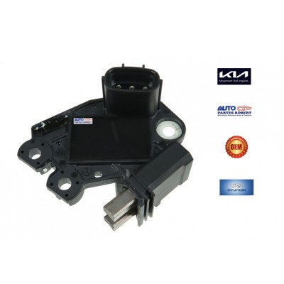 REGULADOR GRAND I10 IX35 SANTA FE HYUNDAI SORENTO SPORTAGE KIA 3 TERMINALES SISTEMA VALEO OEM. M613 37300-2F100 37370-2F101 FG15