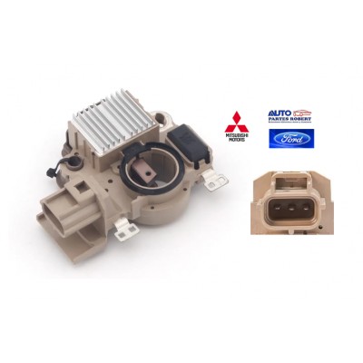 REGULADOR MITSUBISHI FORD SERIE E150 E250 E350 E450 SUPER DUTY 3 TERMINALES 12 VOLTS OEM. IM503 A866X502372