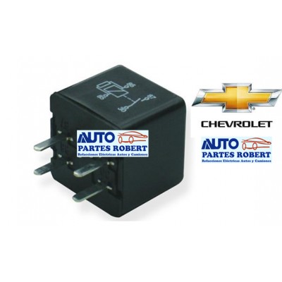 RELEVADOR CHEVROLET GMC ISUZU CADILLAC BUICK 4 TERMINALES TIPO AHUJA DELGADAS 12 VOLTS OEM. 12088576 12177236 07065C RY280 19307