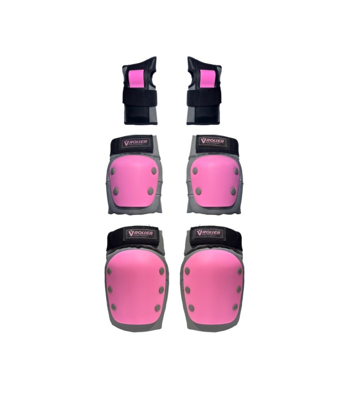 Kit de Protecciones V-Roller - Gris/Rosa