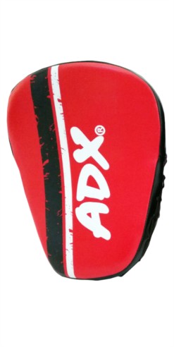 Par de manopla en PIEL negro/rojo