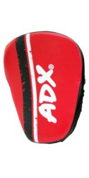 Par de manopla en PIEL negro/rojo