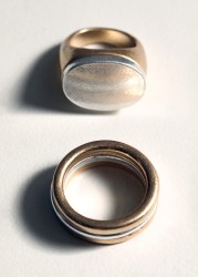 Pack 2 anillos combinados