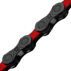 Cadena KMC 12v DLC 12 Black/Red