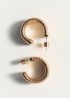 Pendientes aros textura