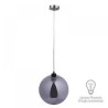 LAMPARA DECORATIVA COLGANTE E27 1 LUZ HUMO 100-240V ARIETIS CRISTAL NO INCLUYE FOCO