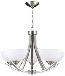 LAMPARA DECO TIPO CANDIL OPALINA 5 LUCES CALI NO INCLUYE FOCO