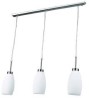 LAMPARA DECORATIVA COLGANTE E26 3 LUCES CROMO 100-240V OPALINO MARUK II1 NO INCLUYE FOCOS
