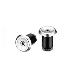 Tapones Ciclovation Vortex Aluminio MTB/Ruta Plata