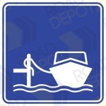 Calcomanía reflejante impresa de señal SIS-18 MUELLE