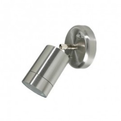 LAMPARA PARA MURO DECORATIVA GU10 1 LUZ ACERO DIRIGIBLE 120V NO INCLUYE FOCO