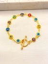 Pulsera Ojito Multicolor Broche T