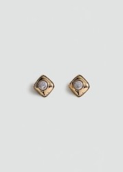 Pendientes cuadrados abalorio