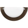 LAMPARA P/PARED DECORATIVA E27 1 LUZ CAFE MADERA FORLI I NO INCLUYE FOCO