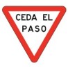 Calcomanía reflejante impresa de señal SR-07 CEDA EL PASO