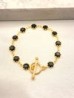 Pulsera Zirconia Negra Broche T