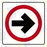 Calcomanía reflejante impresa de señal SR-11 CIRCULACIÓN EN INTERSECCIONES