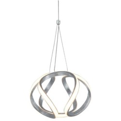 LAMPARA DECORATIVA COLGANTE LED 30W PLATA PITA