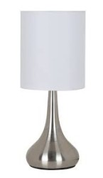 LAMPARA PARA MESA DECORATIVA E26 1 LUZ TOUCH 1 X 60W SATIN MEISSA