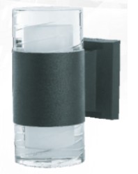 LAMPARA PARA PARED LED 10 W 900L 30K 85-265V NEGRO JACH