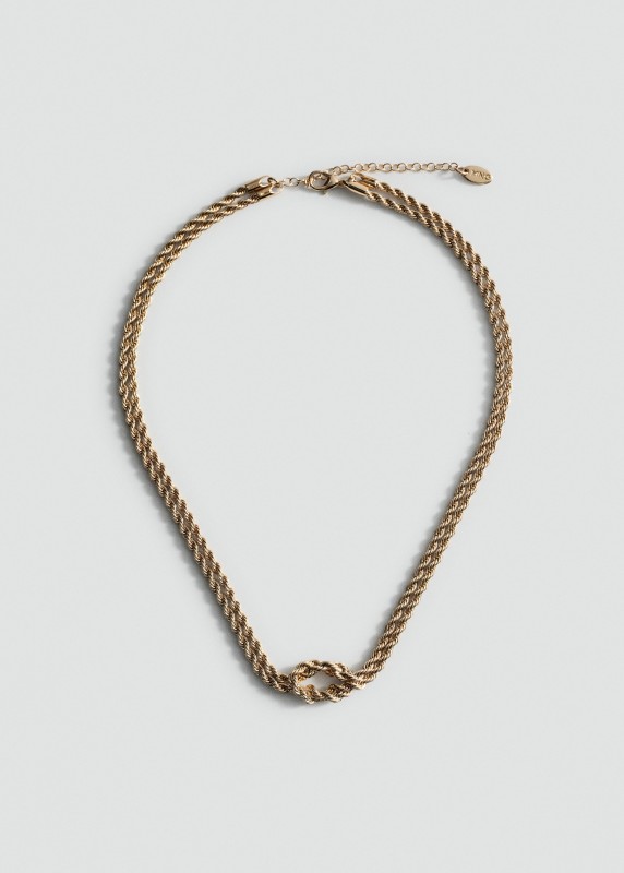 Collar cadena trenzada