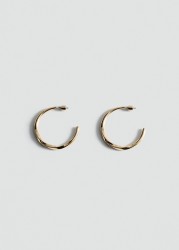 Pendientes aros irregulares