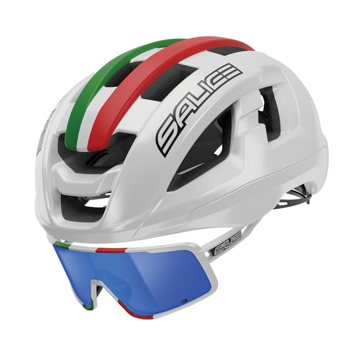 Casco Salice Gavia Blanco ITA y Lentes Salice 022 Blanco ITA