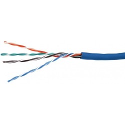 CABLE UTP CATEGORIA 6 4X2/23 AZUL METRO