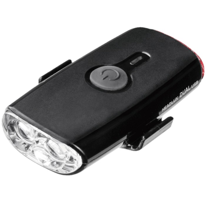 LAMPARA TOPEAK HEADLUX DUAL USB NEGRO