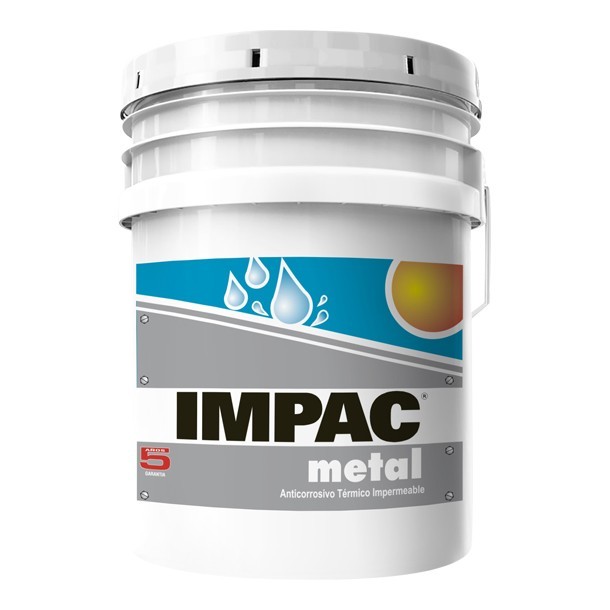 IMPER ACRILICO PARA LAMINA METAL CUBETA IMPAC 19 LT.