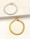 Pulsera Snake Ancha Acero