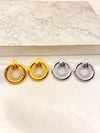 Arete Circulo Zirconias Acero