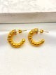 Arracada Curve Zirconias Acero