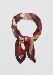 Pañuelo estampado geométrico