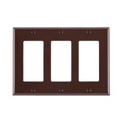 TAPA 4 X 6 DECORA 3 UNIDADES CAFE LEVITON